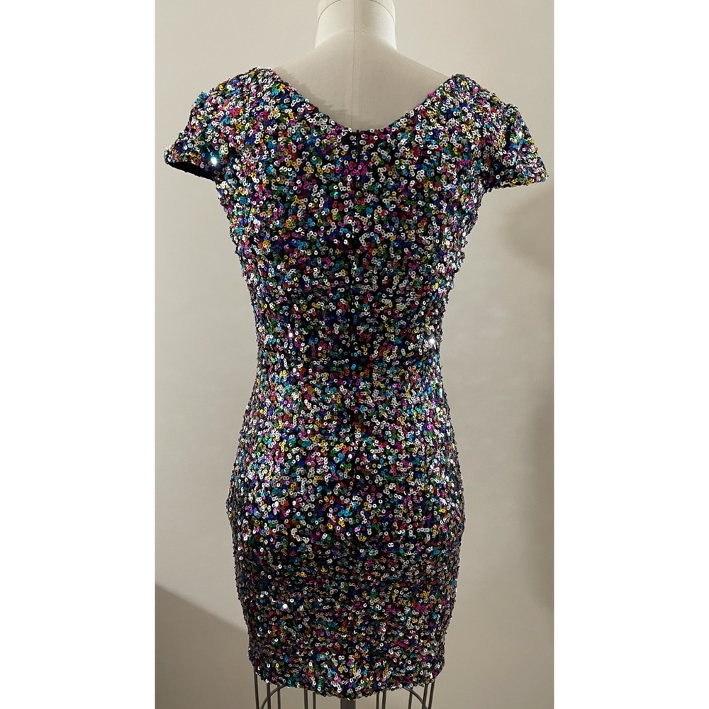 Dress The Population Zoe Confetti Sequin Dress small - Picture 11 of 14